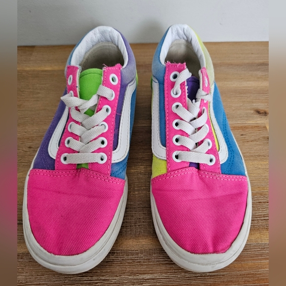 VANS Off The Wall Girls Color Block Shoes, Sneakers - Picture 4 of 9